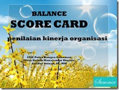 Mengukur Kinerja Organisasi dengan Balanced Scorecard